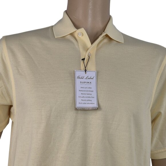 Roundtree & Yorke Other - Roundtree & Yorke Gold Label Polo Shirt Men's Size S Yellow Short Sleeve NWT 54
